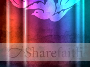 Colors and Dove Worship Background