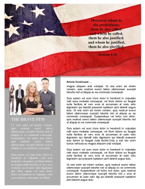 Memorial Day Newsletter Design