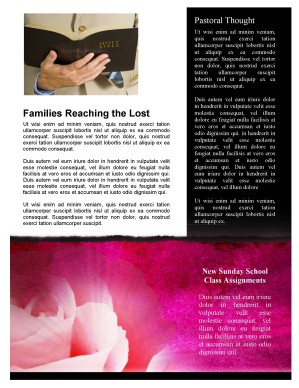 Mother's Day Church Newsletter Template