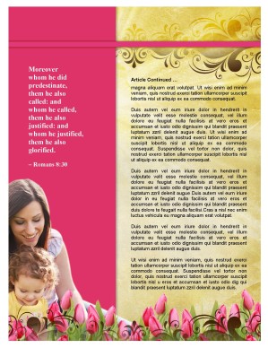 Mom's Day Newsletter