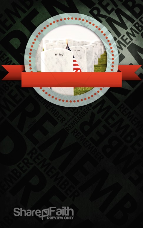 Remember Bulletin Cover
