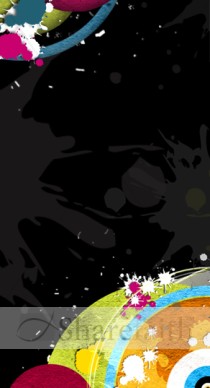 Colorful Splash Website Sidebar