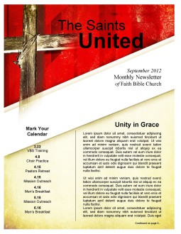 Newsletter Cross Template