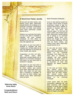 Newsletter Cross Template