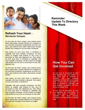 Newsletter Cross Template