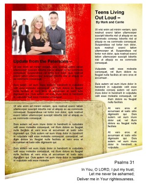 Newsletter Cross Template