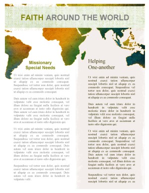 Missionary Outreach Church Newsletter