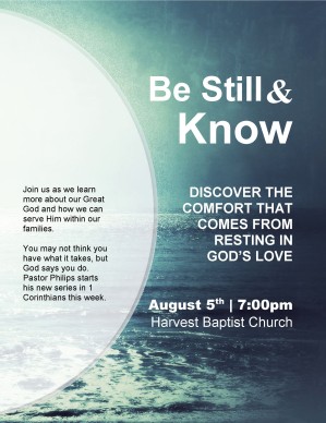 Be Still Flyer