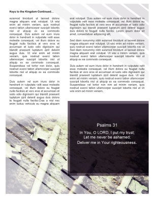 Keys of the Kingdom Church Newsletter Template