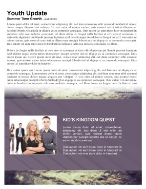 Keys of the Kingdom Church Newsletter Template