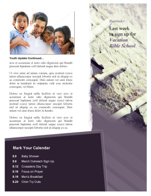 Keys of the Kingdom Church Newsletter Template
