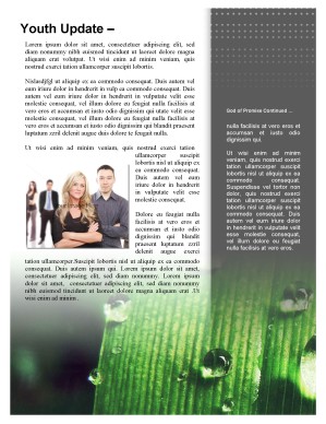 Refreshment Church Newsletter Template