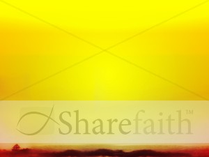 Yellow Sunset Worship Background