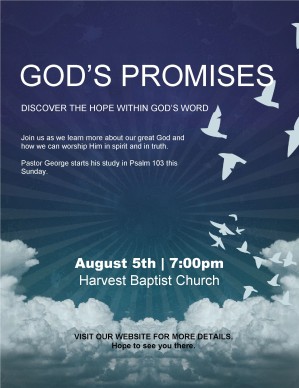 Promises of God Church Flyer
