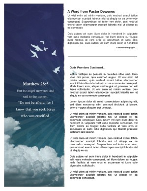 Promises of God Church Newsletter