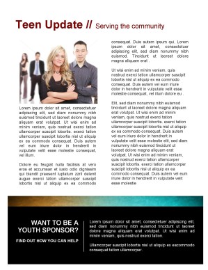 Spiritual Growth Church Newsletter Template