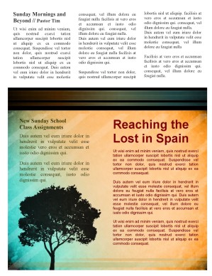 Spiritual Growth Church Newsletter Template