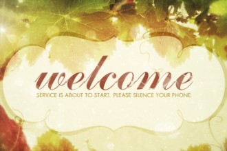 Church Service Welcome Video Loop