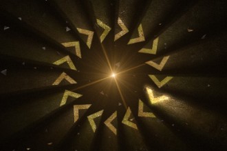 Spinning Arrows Motion Background Loop