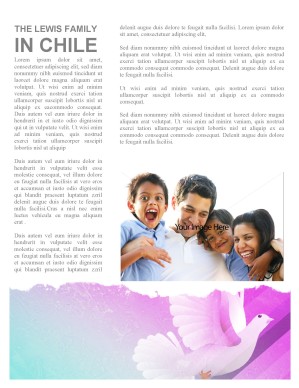 Holy Spirit Dove Church Newsletter Template