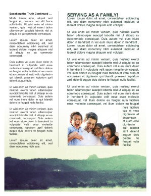 Nature Scene Church Newsletter 