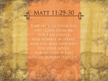 My Yoke Is Easy PowerPoint Sermon
