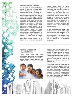 Community Church Newsletter Template