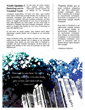 Community Church Newsletter Template