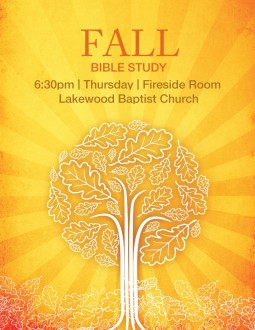 Fall Bible Study Flyer Template