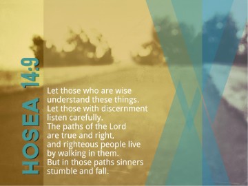 Hosea 14:9 Sermon PowerPoint Template
