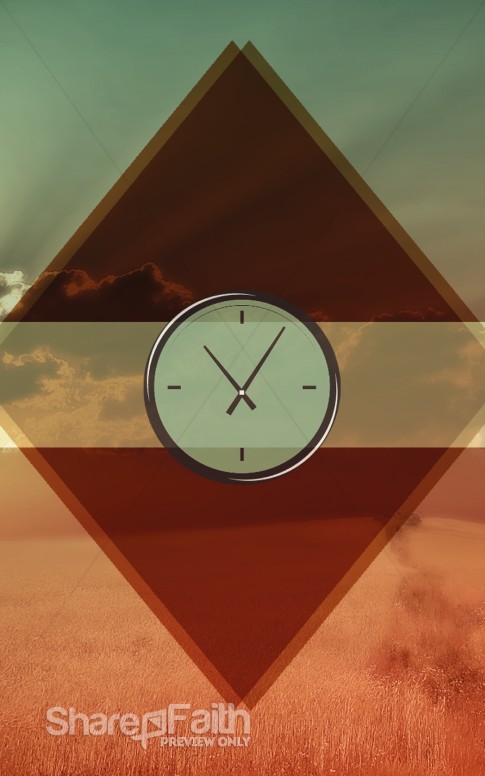 Fall Season Clock Bulletin Cover