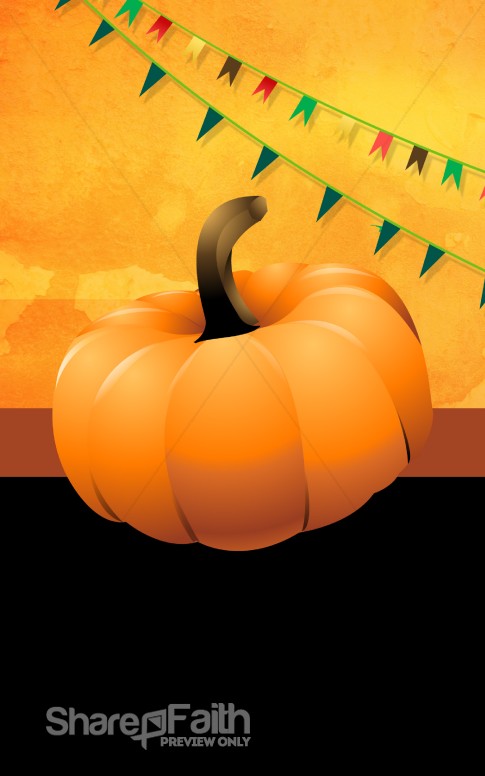 Pumpkin Church Bulletin Design