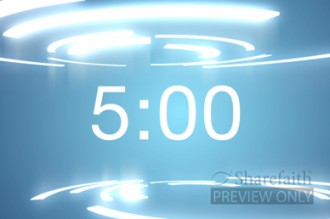 Electric Blue Countdown Timer