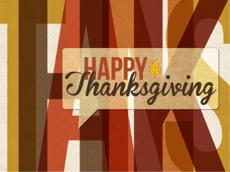 Happy Thanksgiving Art PowerPoint