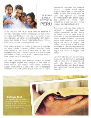 Living By Faith Church Newsletter