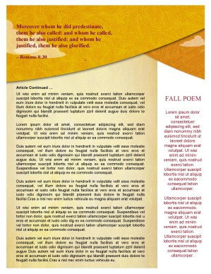 Fall Forest Newsletter Template