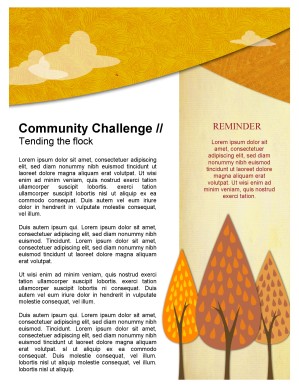 Fall Forest Newsletter Template