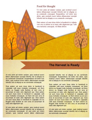 Fall Forest Newsletter Template