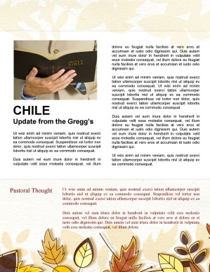 Fall Newsletter Template for Churches