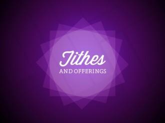 Tithes and Offerings Church Services Stills