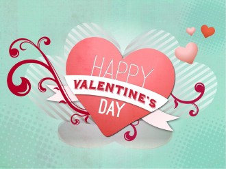 Happy Valentine's Day Heart Template