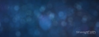 Soft Focus Blue Triple Wide Video Format