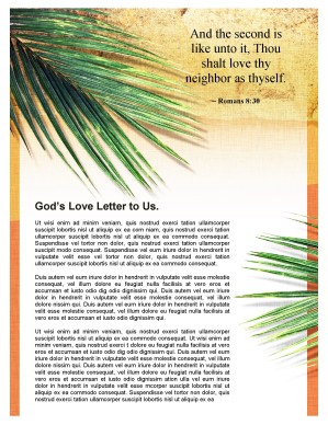 Palm Sunday Newsletter Template for Church