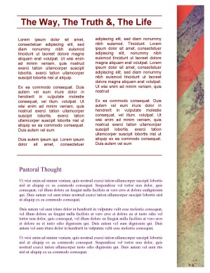 Easter Crown of Thorns Newsletter Template