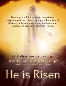 Resurrection Sunday Church Flyer