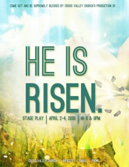 Christ Is Risen Church Flyer