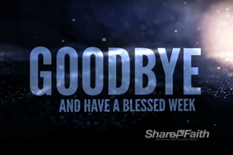 Stars Goodbye Video Loops Motion for Church