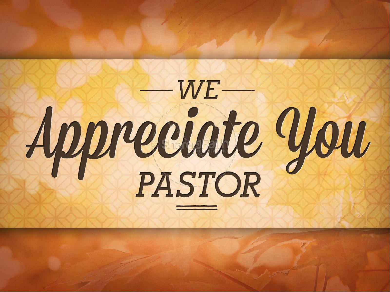 Pastor Appreciation Day Christian PowerPoint Fall Thanksgiving