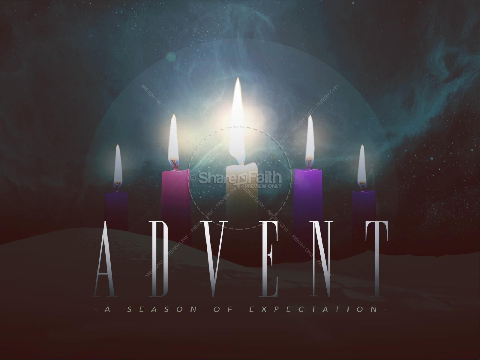 Advent Season of Expectation Ministry PowerPoint1600 x 1200
