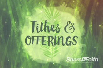 Palm Sunday Religious Tithes And Offerings Video Background 